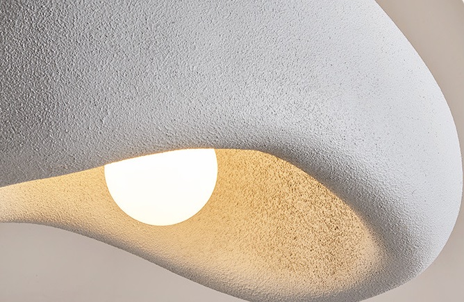 Светильник RRR DZN-6112 БЕЛЫЙ ` D500*400*330/H1200/1/E27/60W белый шнур STONE 25-02