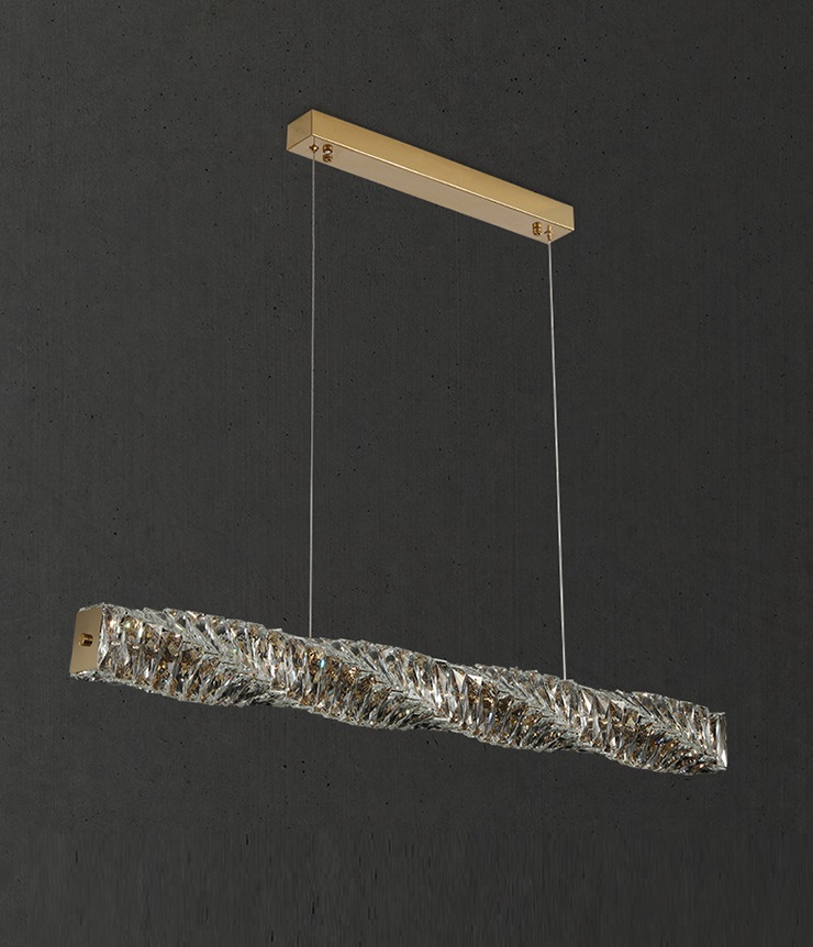 Светильник DZN-13713 ЗОЛОТО` D1000*120/H2000/1/LED/48W/4000K POORE