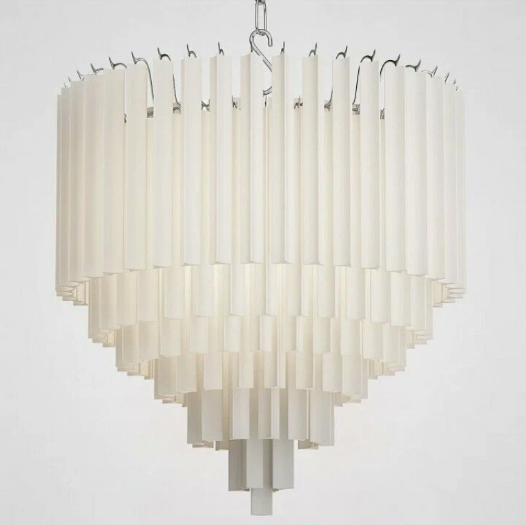 Светильник DZN-13724 РОМ ` D800/H1000/8/E14/40W белое матовое стекло