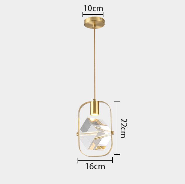 СветильникDZN-13730 ЗОЛОТАЯ БРОНЗА ` D160/H260+1500/1/LED/5W/4000K TETRIS