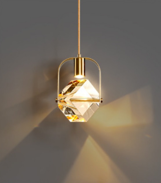 СветильникDZN-13731 ЗОЛОТАЯ БРОНЗА ` D160/H220+1500/1/LED/5W/4000K TETRIS