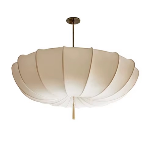 Светильник DZN-13742 ЧЕРНЫЙ + БЕЛАЯ ТКАНЬ ` D800/H400/5/E27/40W