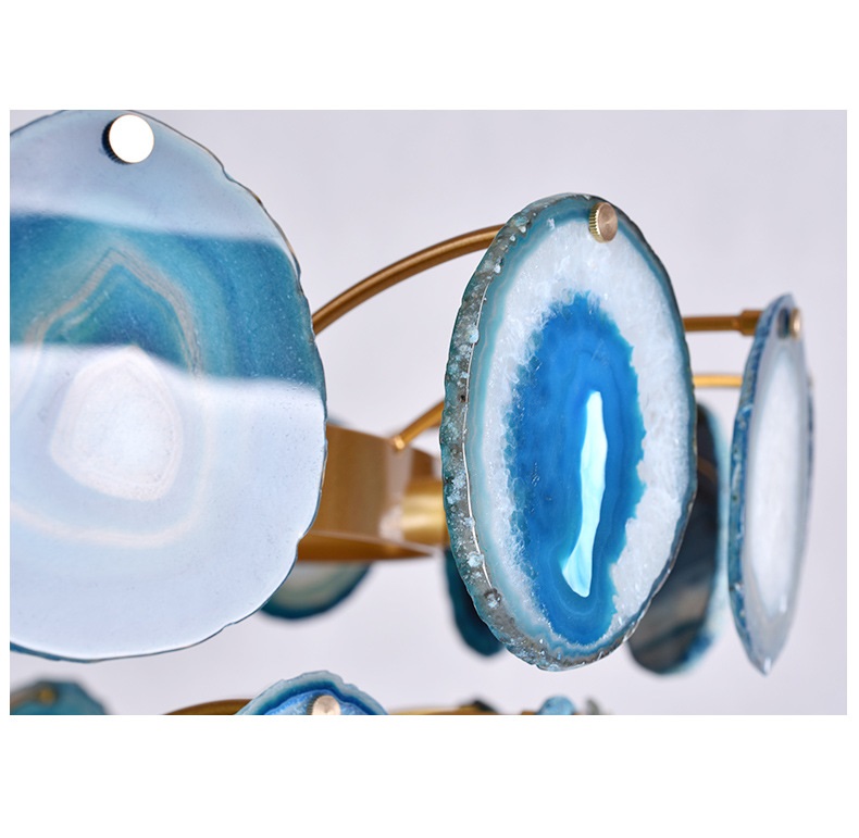 Светильник DZN-13812 ЗОЛОТО+СИНИЙ ` D600/H650/12/G9/40W AGATTO