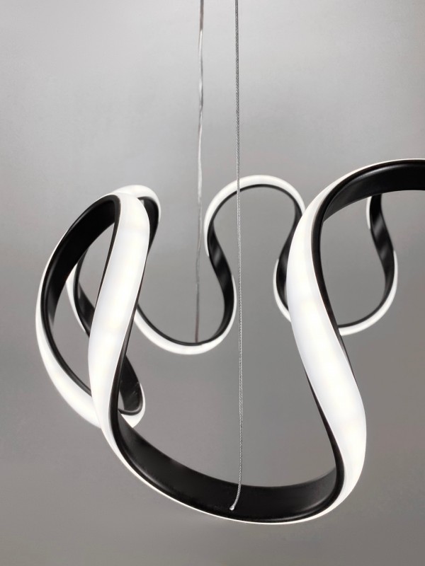 Светильник подвесной SPF-37491 BLACK/ЧЕРНЫЙ ` D500/H1200/1/LED/60W 2.4G WAVE 24-07 (1)