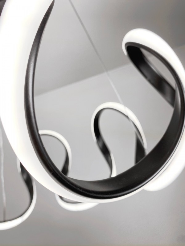 Светильник подвесной SPF-37491 BLACK/ЧЕРНЫЙ ` D500/H1200/1/LED/60W 2.4G WAVE 24-07 (1)