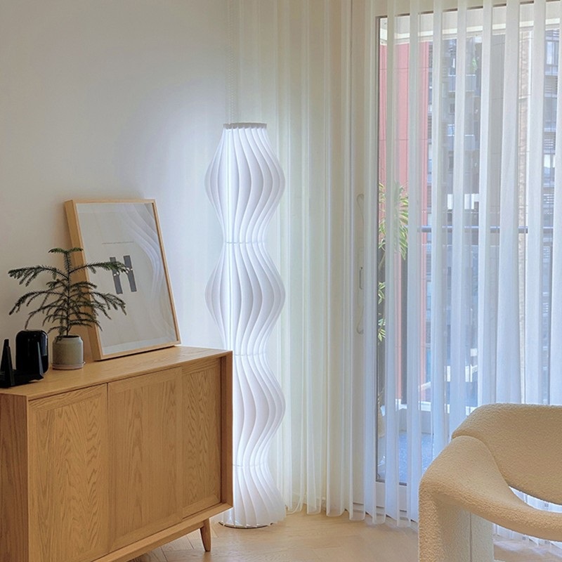 Светильник напольный ElegantLight DZN-4961 БЕЛЫЙ ` D350/H1750/1/LED/24W/4000K