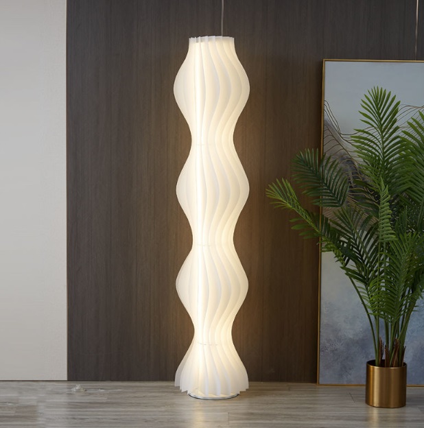 Светильник напольный ElegantLight DZN-4961 БЕЛЫЙ ` D350/H1750/1/LED/24W/4000K