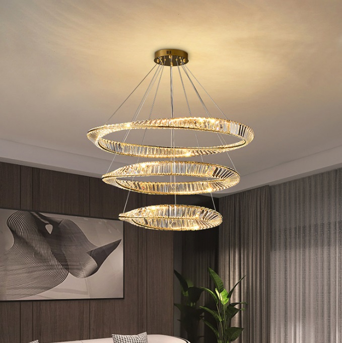 Светильник подвесной ElegantLight SPFD-8185+8186+8187 БРОНЗА ` D400+600+800/H1200/3/LED/160W DOMO