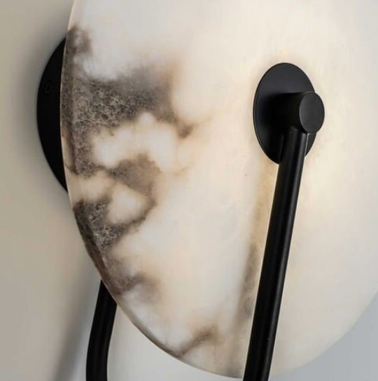 Светильник DZN-13743 ЧЕРНЫЙ + БЕЛЫЙ МРАМОР ` D250/H80/1/G9/10W 25-05