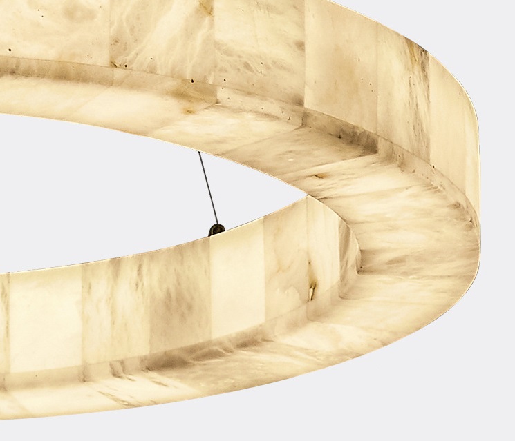 Светильник DZN-13861 БРОНЗА + МРАМОР ` D500+800/H70+1200/2/LED/30W UNIVERSE