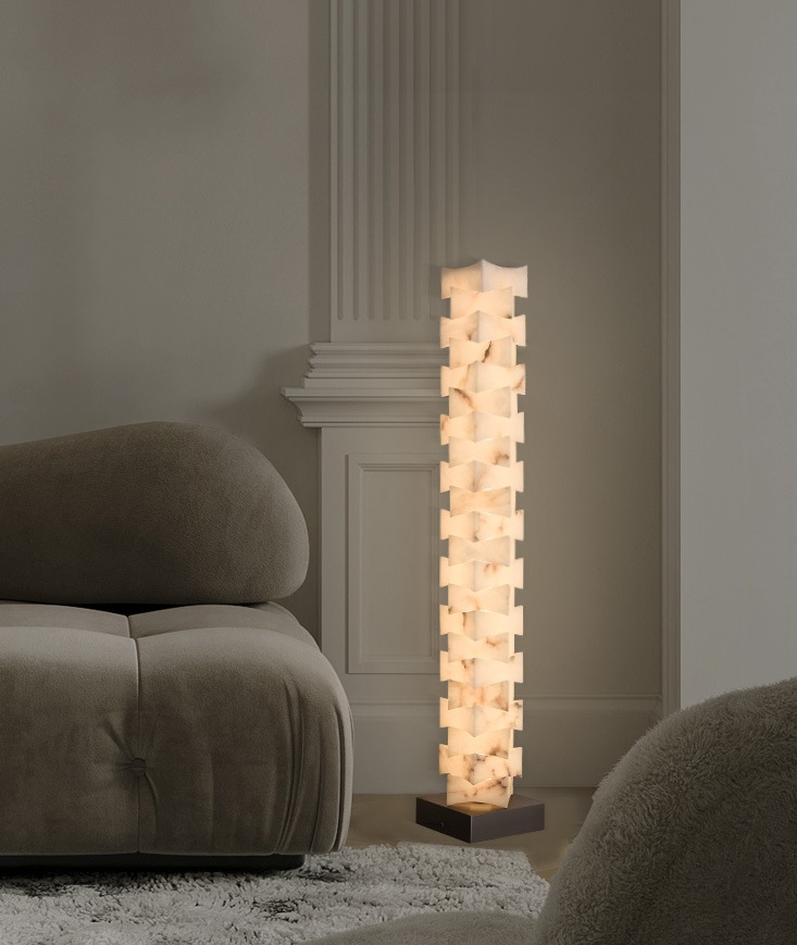 Светильник DZN-13863 ЧЕРНЫЙ + МРАМОР ` D280*280/H1400/1/LED/20W UNIVERSE