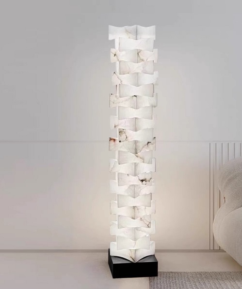 Светильник DZN-13863 ЧЕРНЫЙ + МРАМОР ` D280*280/H1400/1/LED/20W UNIVERSE