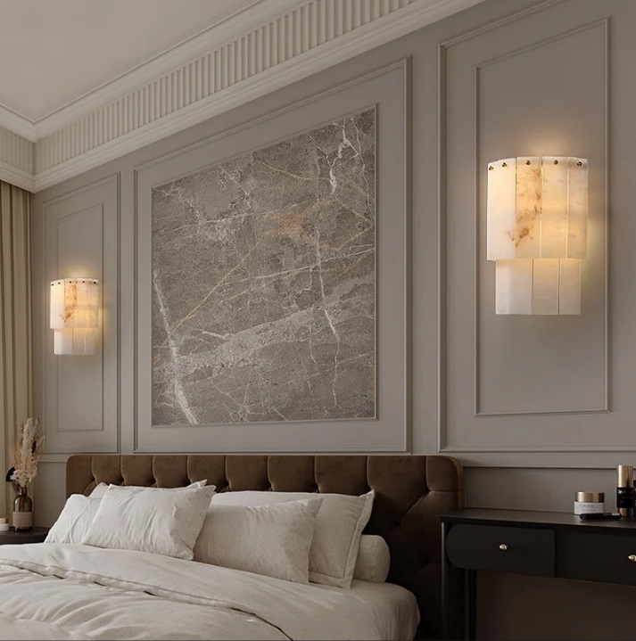 Светильник DZN-13866 БРОНЗА + МРАМОР ` L260*W160/H280/2/E14/40W UNIVERSE