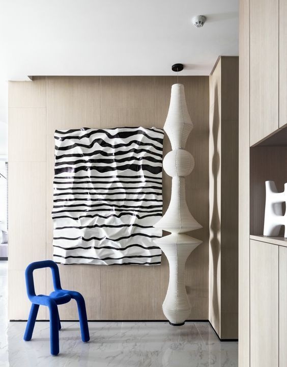 Светильник DZN-13869 БЕЛЫЙ ` D480/H2700/1/LED.W/3000K PAPER абажур из рисовой бумаги