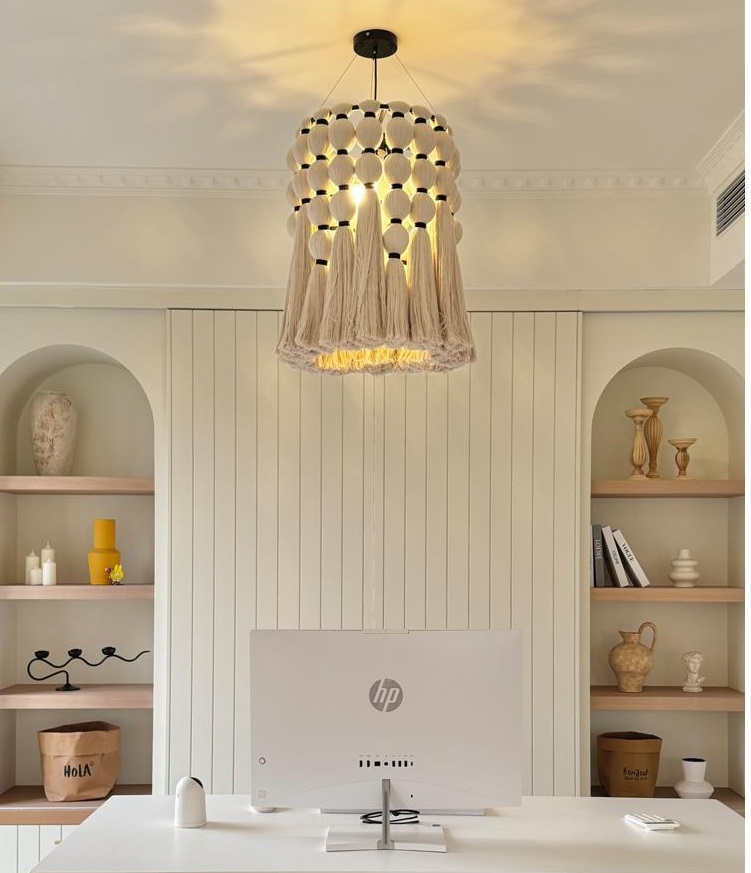 Светильник DZN-13870 ЧЕРНЫЙ + БЕЛЫЙ ` D500/H550+1000/3/E27/60W