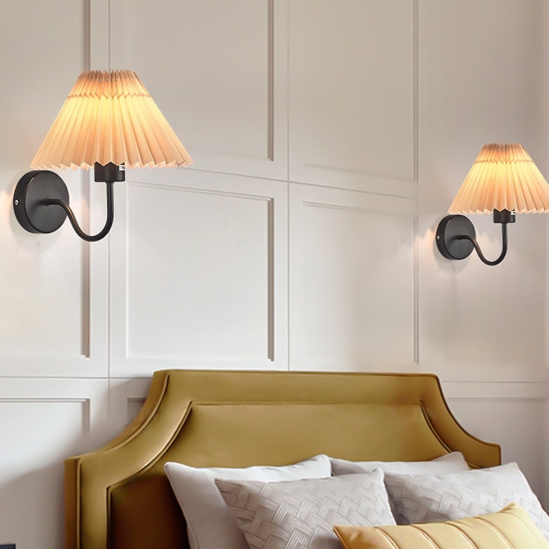 Светильник DZN-13873 ЧЕРНЫЙ + БЕЛЫЙ ` D240/H250/1/E27/40W PLEATED