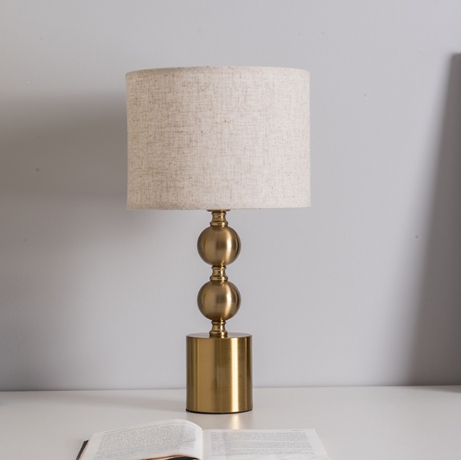 Светильник DZN-13876 ЗОЛОТАЯ БРОНЗА + БЕЖЕВЫЙ ` D250/H450/1/E27/40W