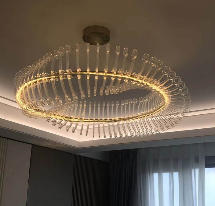 Светильник подвесной ElegantLight DZN-5030 БРОНЗА ` D600/H1500/1/LED/.W/4500K ARISTAEUS 23-01