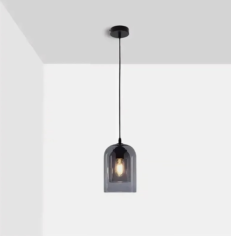 Светильник DZN1-4-98 SMOKE/ДЫМЧАТЫЙ ` D150/H220/1/E14/40W SMOKE 25-05