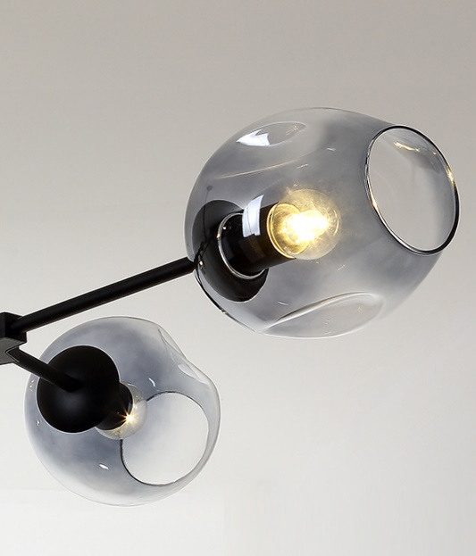 Светильник DZN1-6-28 ЧЕРНЫЙ ` D1600/H670/8/E27/40W TULP