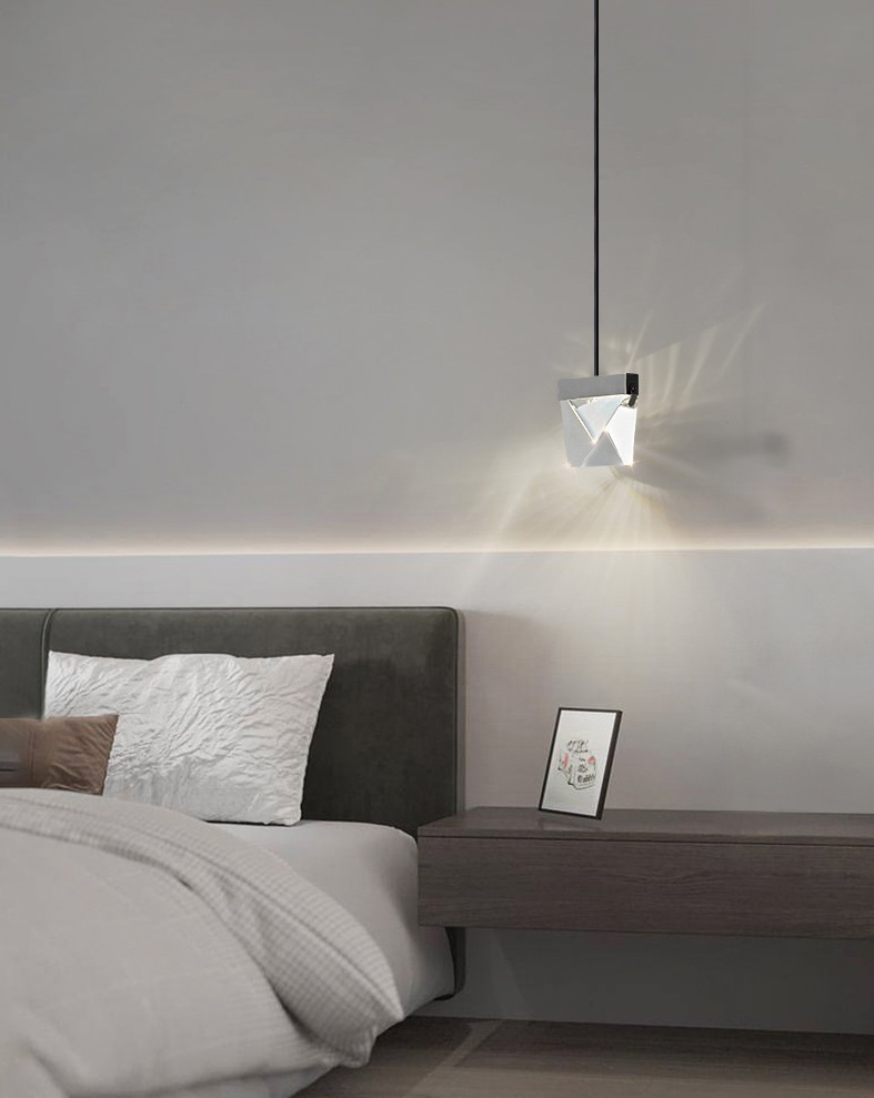 Светильник ElegantLight DZN-13056 ЧЕРНЫЙ D100/H1500/1/LED/4500K FACETED-STONE