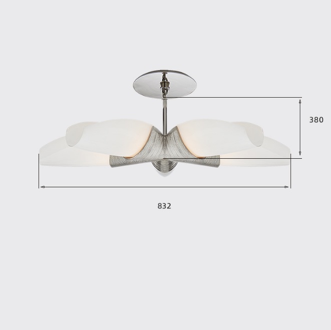 Светильник DZN-13070 СЕРЕБРО ` D830/H380/5/E27/40W UTOPIA