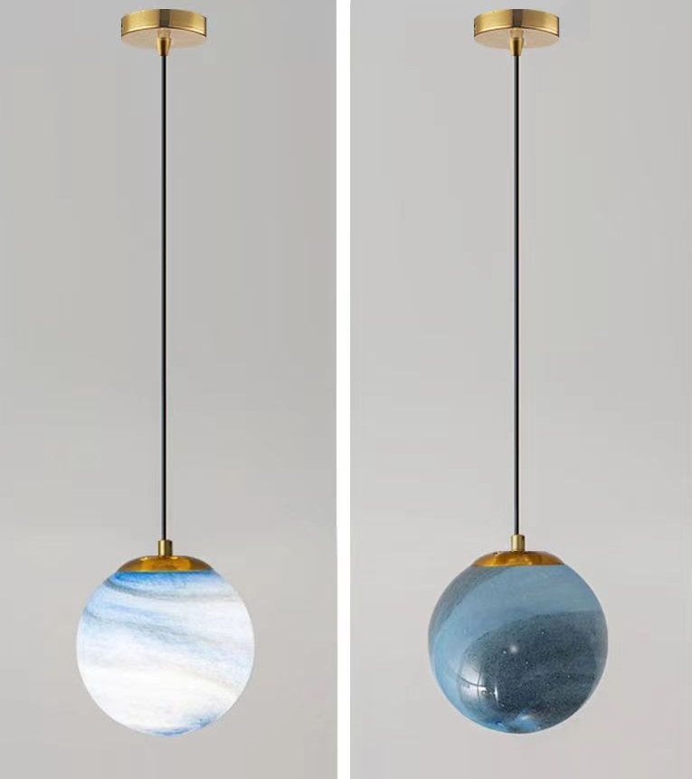 Светильник ElegantLight SPFD-13074 РОМ/ГОЛУБОЙ D200/H1500/1/E27/40W