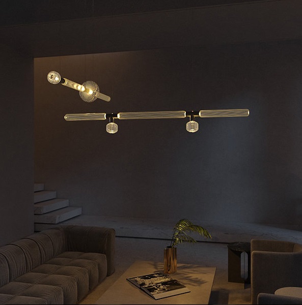 Светильник DZN-13139 БРОНЗА ` D1060*210/H1200/6/LED/18W/4000K VUOKSA