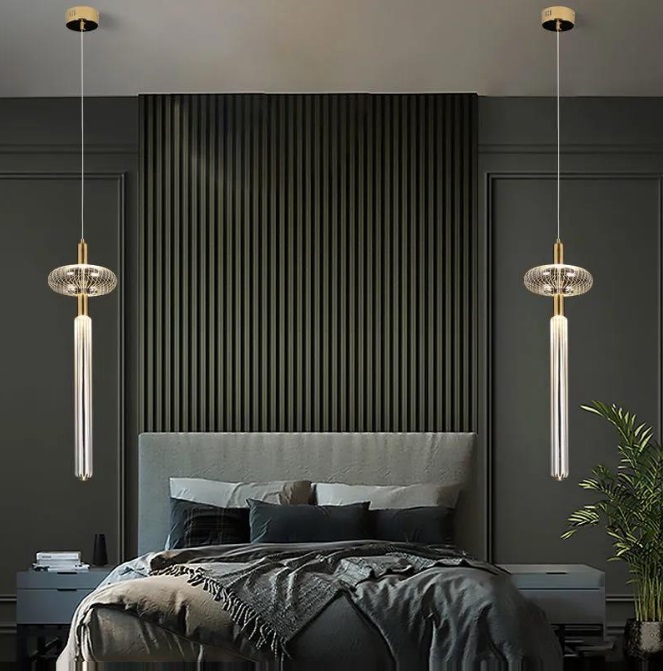 Светильник DZN-13142 БРОНЗА ` D210/H700+1200/2/LED/6W/4000K VUOKSA