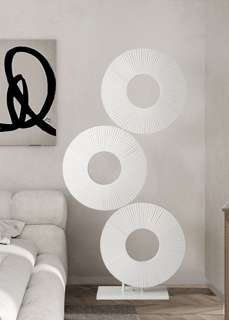 Светильник ElegantLight DZN-13146 БЕЛЫЙ ` D850/H1750/3/LED/60W/2800-6500K IRIS BY FABRICE BERRU