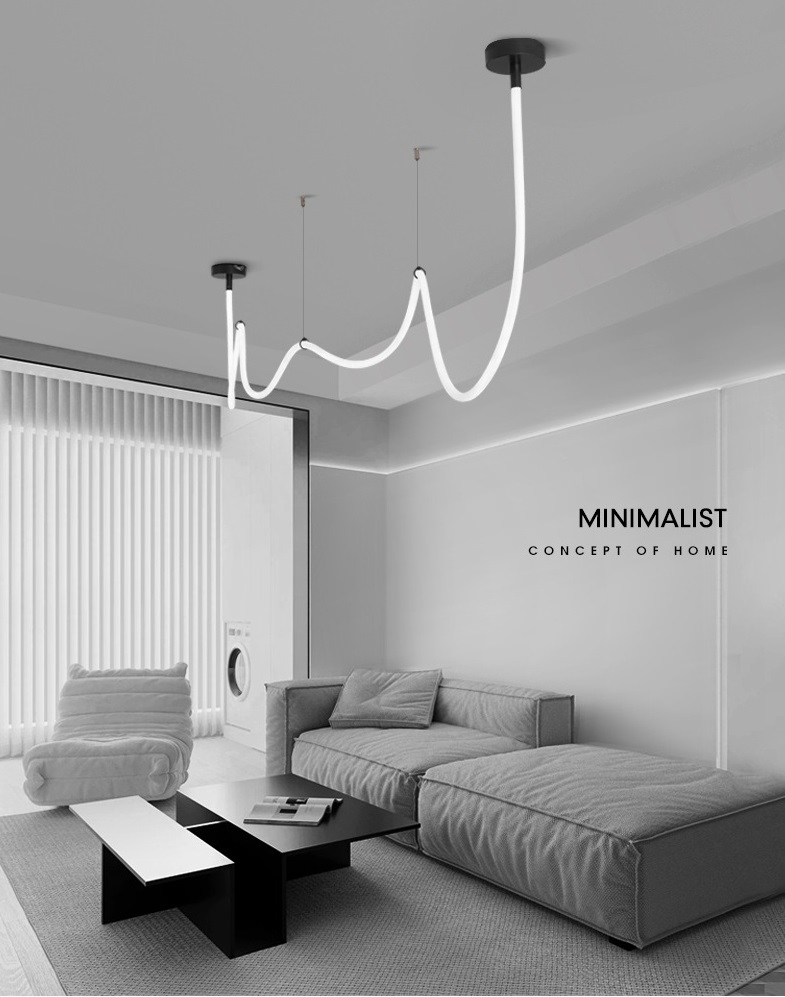 Светильник DZN-11196 ЧЕРНЫЙ ` D1500/H1000/1/LED/./4500K белый матовый силикон в тканевой оплётке FLE