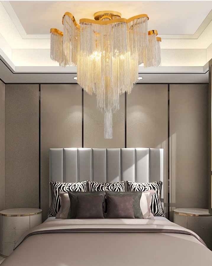 Светильник подвесной SAPFIR SPF-13218 ЗОЛОТО ` D800/H900/12/E14/40W COVER