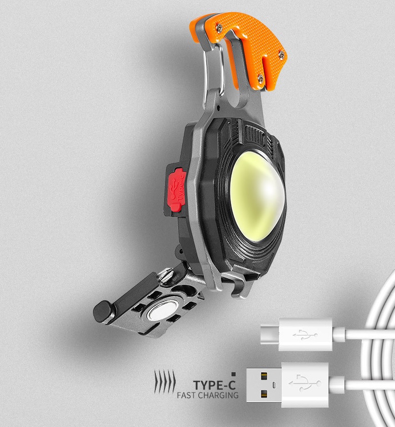 Фонарик-брелок W5147 яркий аккумуляторный COB / 3 режима / 6W / 800Lm / 500mAh RSP 24-11