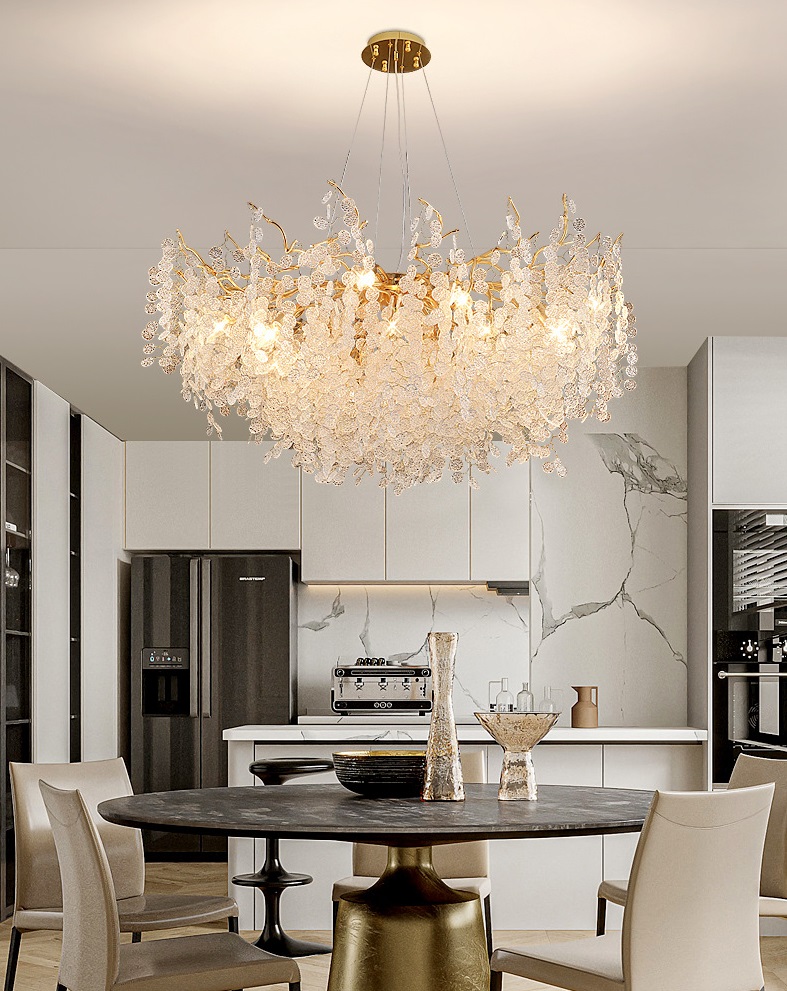 Светильник DZN-34946 ЗОЛОТО ` D800*450/H1200/12/G9/40W COINS