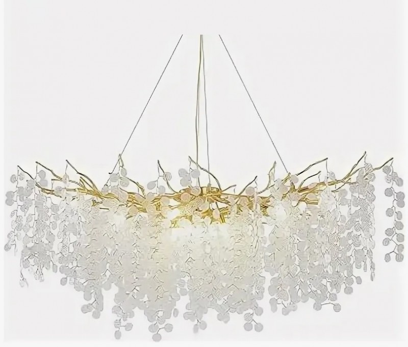 Светильник DZN-34947 ЗОЛОТО / МАТОВЫЙ+ПРОЗРАЧНЫЙ D1200*400/H1200/9/E14/40W COINS 24-12