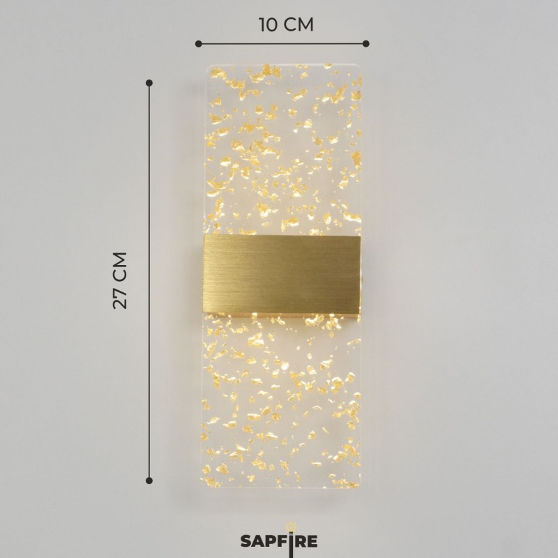 Светильник настенный SPF-11243 ЗОЛОТО/АЛЮМИНИЙ ` D270*100/H60/1/LED/10W/4000К BRICK 24-07