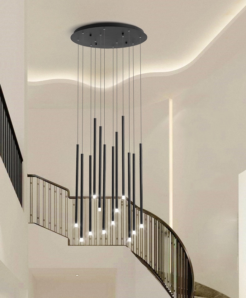 Светильник подвесной DZN-11265 ЧЕРНЫЙ ` D500/H500+1200/12/G4/24W/4000K POLARLIGHTS