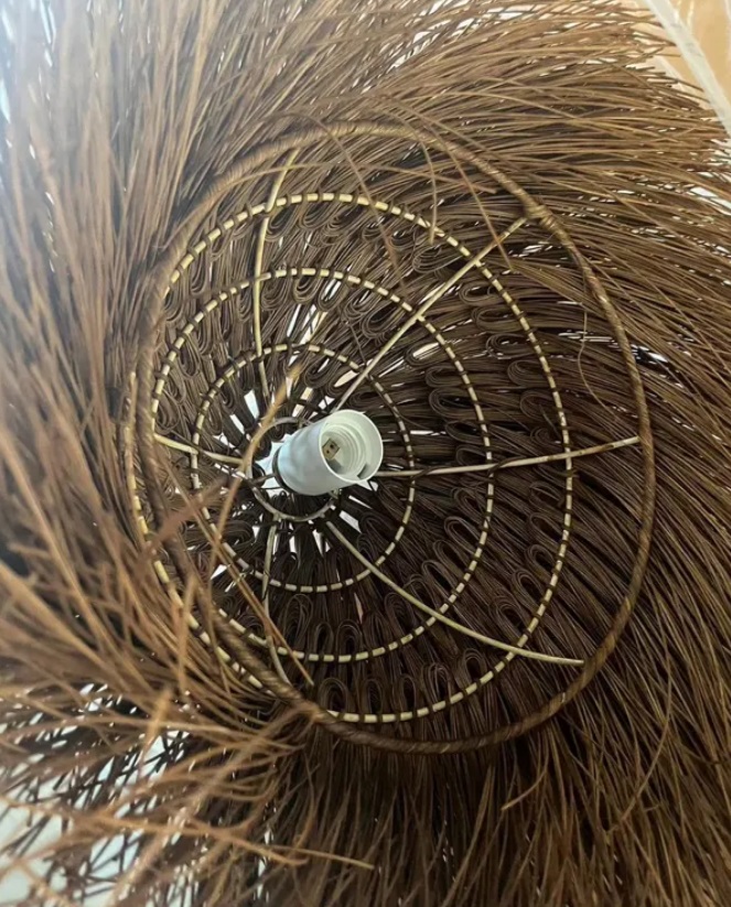 Светильник ElegantLight DZN-13249 КОРИЧНЕВЫЙ ` D400/H1500/1/E27/40W