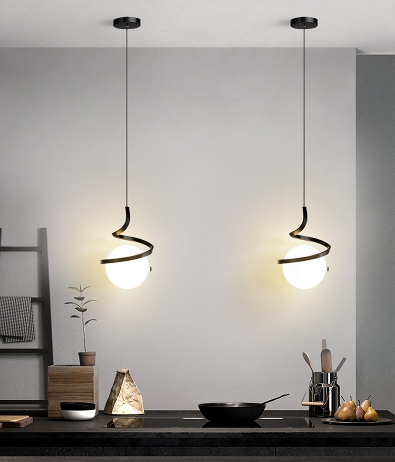 Светильник DZN-5273 ЧЕРНЫЙ ` D200*300/H2000/1/E27/40W COIL