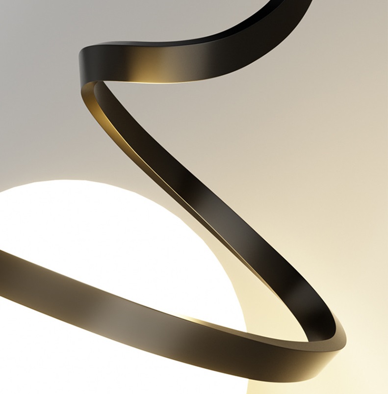 Светильник DZN-5273 ЧЕРНЫЙ ` D200*300/H2000/1/E27/40W COIL