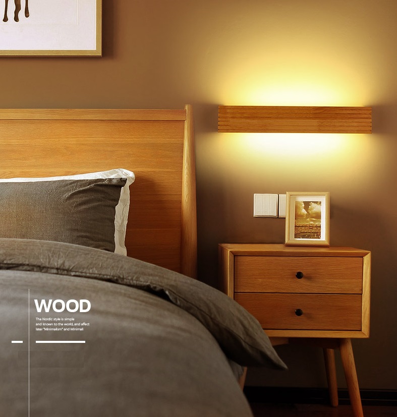 Светильник настенный ElegantLight DZN-11292 WOOD ` D450*80/H80/1/LED/8W/2800K светлое дерево PASTIME