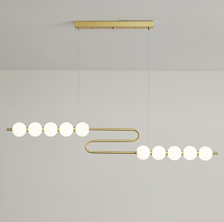 Светильник подвесной ElegantLight DZN-11298 БРОНЗА ` D1200*300/H1500/10/LED/30W/4500K N-LACEE