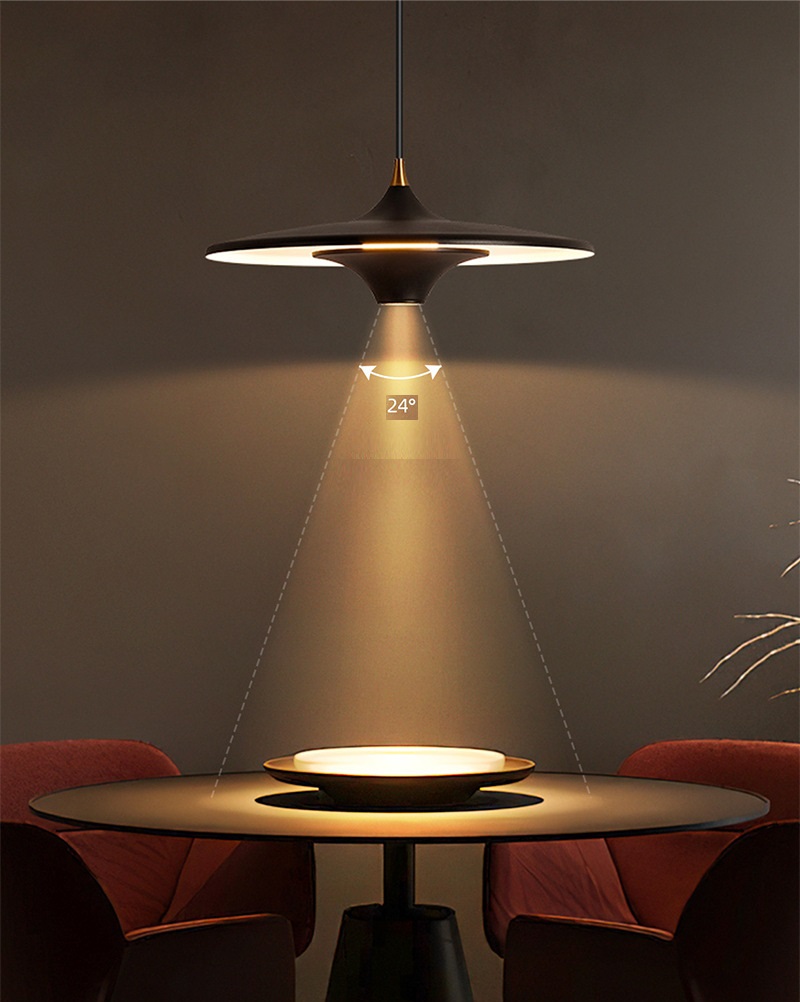 Светильник подвесной DZN-11340 ЧЕРНЫЙ ` D350/H1500/1/LED/12W/4500K SOMBRERO