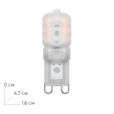 Лампа светодиодная LED 5вт 230в G9 4000K белый капсульная (LB-430) 25637