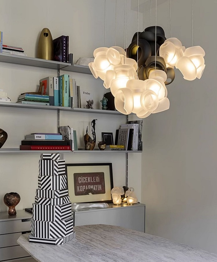 Светильник DZN-13315 БЕЛЫЙ ` D200/H1500/1/G9/10W BOCCI