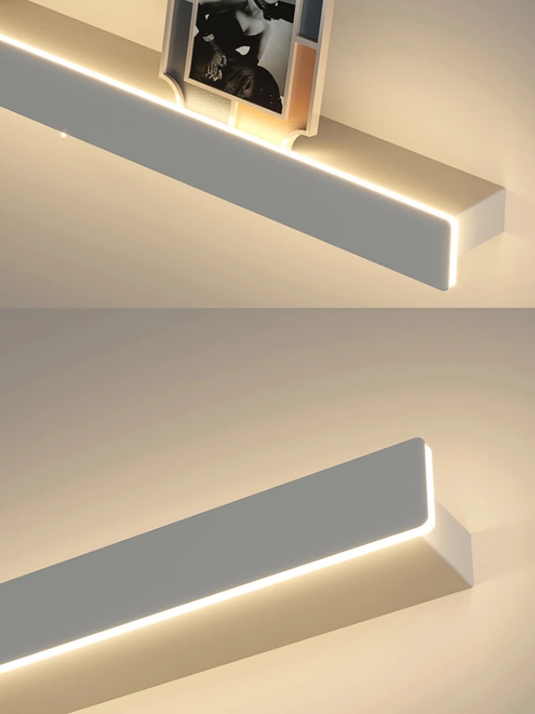 Светильник - декоративная полочка DZN-13322 БЕЛЫЙ ` D400/H45*90/1/LED/8W/4000K с выключателем