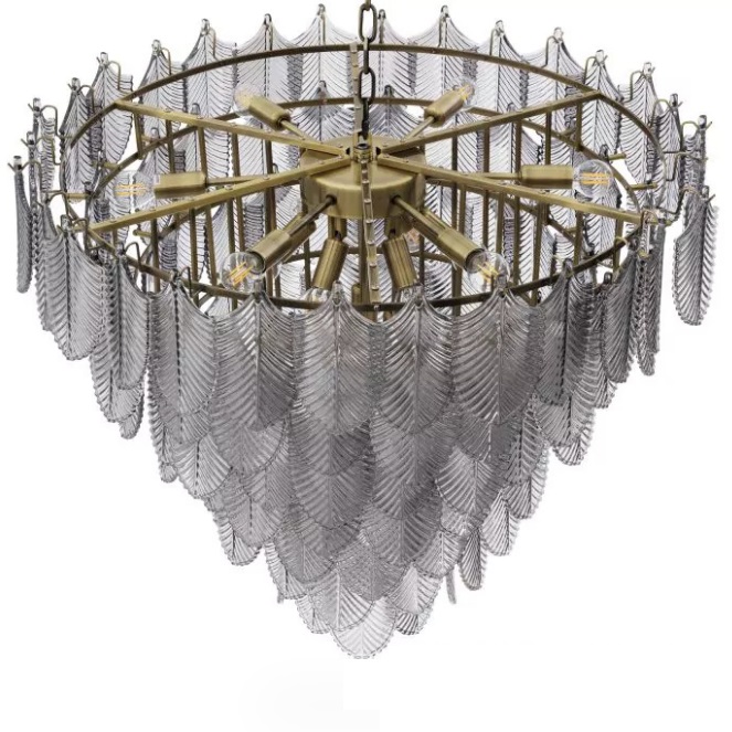 Светильник DZN-8555 БРОНЗА/ТОНИРОВАННОЕ СТЕКЛО ` D800/H690/16/E14/60W