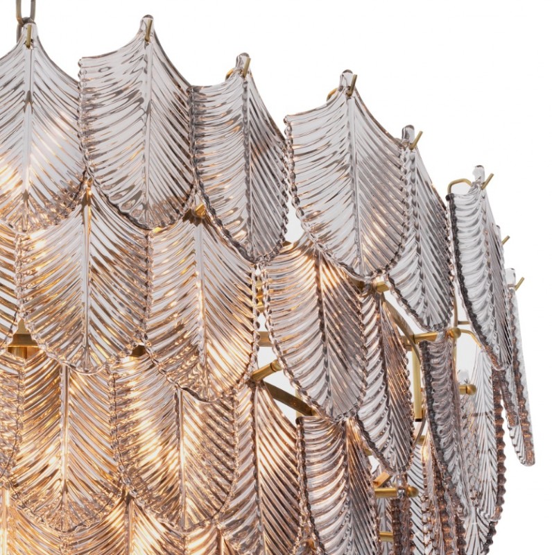 Светильник DZN-8555 БРОНЗА/ТОНИРОВАННОЕ СТЕКЛО ` D800/H690/16/E14/60W