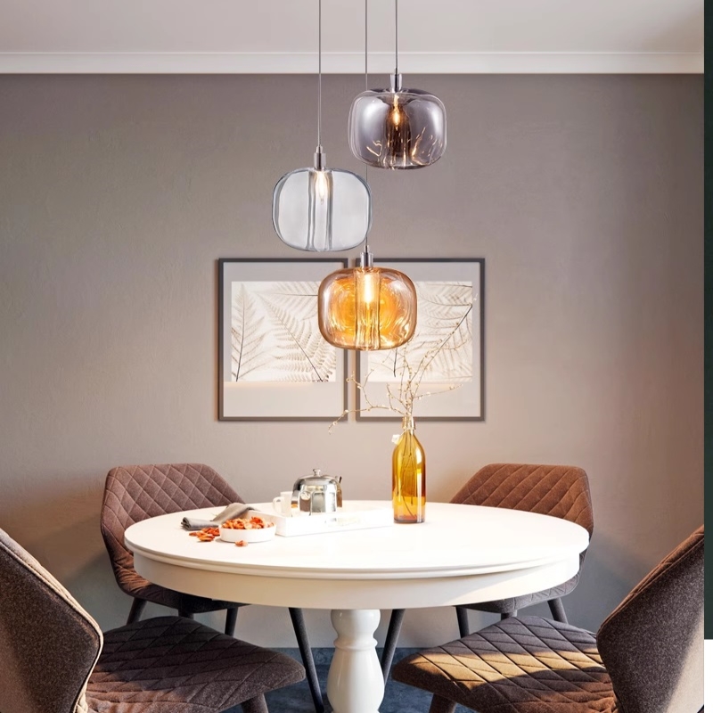 Светильник DZN-14239 РОМ/ЯНТАРНЫЙ ` D300/H1500/3/G4/5W CASCADE стекло D130mm