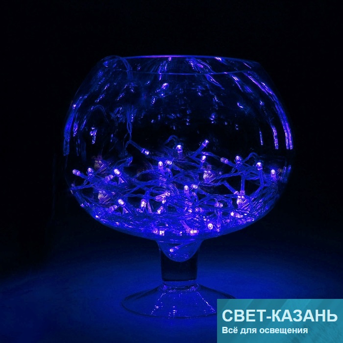 Гирлянда МЕТРАЖ СИНИЙ 20м, Н.С. led-200-220V контр. 8р. 705993